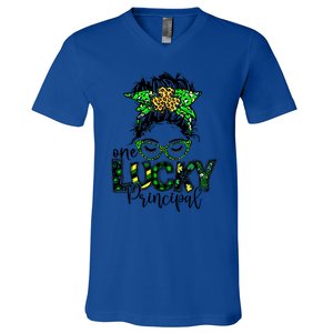 One Lucky Principal St Patrick Day Teacher Love Meaningful Gift V-Neck T-Shirt