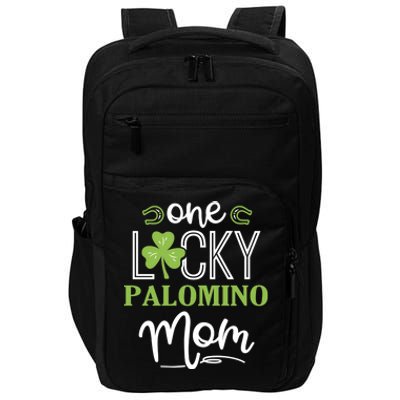 One Lucky Palomino Horse Mom Irish Horseback Riding Gift Impact Tech Backpack