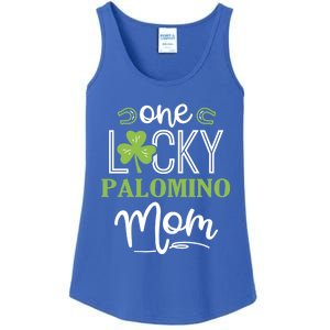 One Lucky Palomino Horse Mom Irish Horseback Riding Gift Ladies Essential Tank