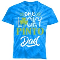 One Lucky Pinto Horse Dad Irish Horseback Riding Gift Kids Tie-Dye T-Shirt