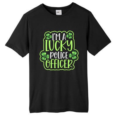 One Lucky Police Officer St Patricks Day Cool Gift Tall Fusion ChromaSoft Performance T-Shirt