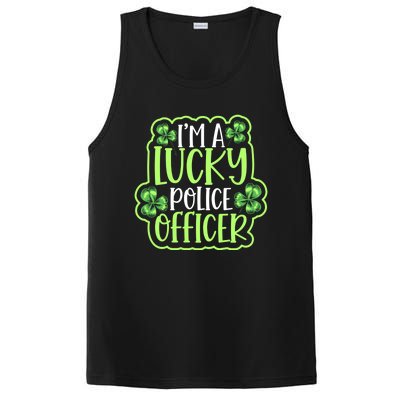 One Lucky Police Officer St Patricks Day Cool Gift PosiCharge Competitor Tank