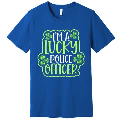 One Lucky Police Officer St Patricks Day Cool Gift Premium T-Shirt