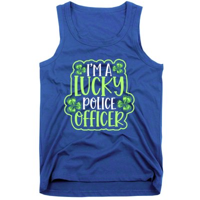 One Lucky Police Officer St Patricks Day Cool Gift Tank Top