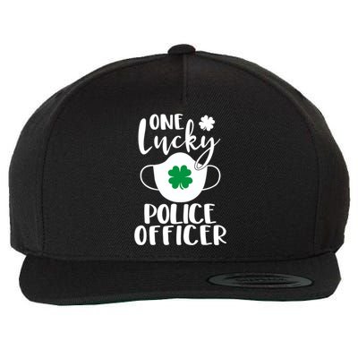 One Lucky Police Officer St Patrick's Day Cop Cute Gift Wool Snapback Cap