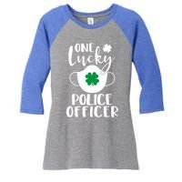 One Lucky Police Officer St Patrick's Day Cop Cute Gift Women's Tri-Blend 3/4-Sleeve Raglan Shirt