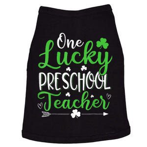 One Lucky Preschool Teacher St Patricks Day Doggie Tank