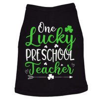 One Lucky Preschool Teacher St Patricks Day Doggie Tank