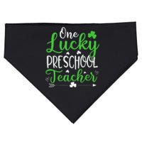 One Lucky Preschool Teacher St Patricks Day USA-Made Doggie Bandana