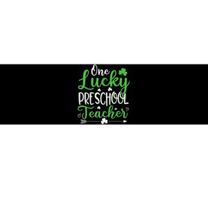 One Lucky Preschool Teacher St Patricks Day Bumper Sticker