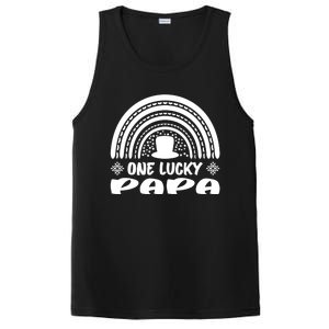 One Lucky Papa Cute Gift St Patrick's Day Funny For Daddy Great Gift PosiCharge Competitor Tank