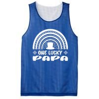 One Lucky Papa Cute Gift St Patrick's Day Funny For Daddy Great Gift Mesh Reversible Basketball Jersey Tank