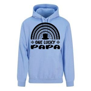 One Lucky Papa Cute Gift St Patrick's Day Funny For Daddy Great Gift Unisex Surf Hoodie