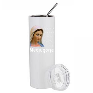 Our Lady Queen Of Peace Medjugorje Totus Tuus Virgin Mary Gift Stainless Steel Tumbler