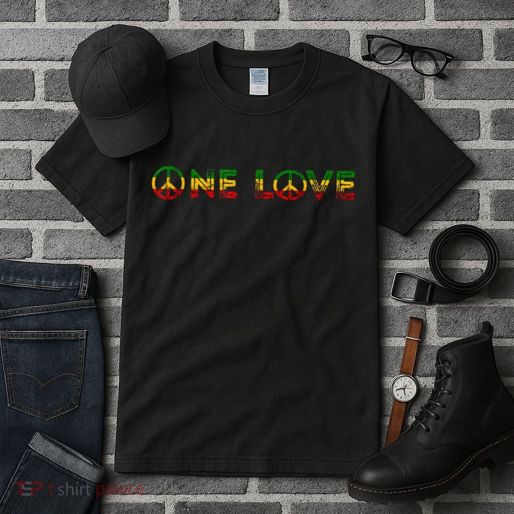 One Love Rasta Reggae Music Rastafarian Lover Jamaica Peace Tall T-Shirt
