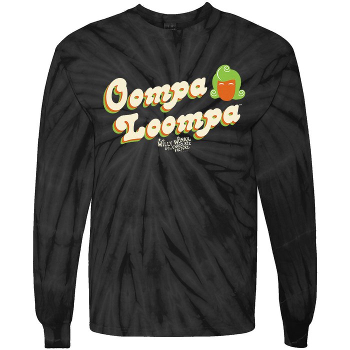 Oompa Loompa Retro Tie-Dye Long Sleeve Shirt