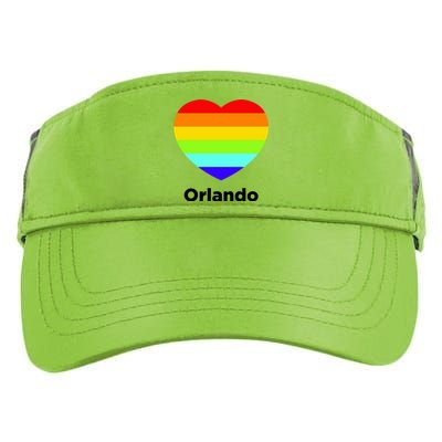 Orlando Love Rainbow Heart Adult Drive Performance Visor