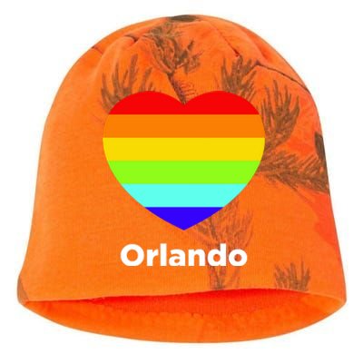 Orlando Love Rainbow Heart Kati - Camo Knit Beanie