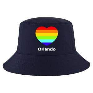 Orlando Love Rainbow Heart Cool Comfort Performance Bucket Hat