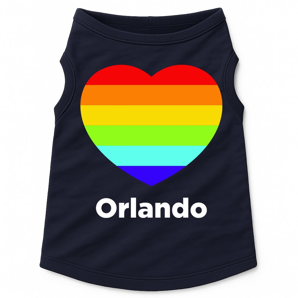Orlando Love Rainbow Heart Doggie Tank