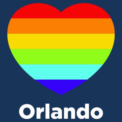 Orlando Love Rainbow Heart T-Shirt