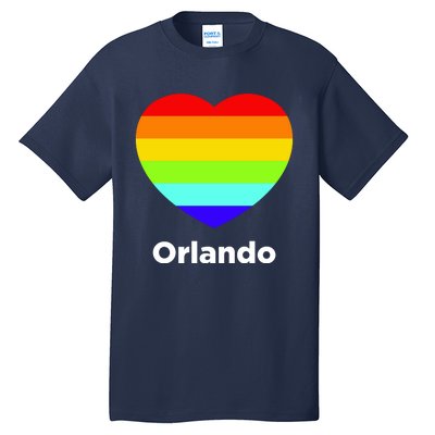 Orlando Love Rainbow Heart Tall T-Shirt