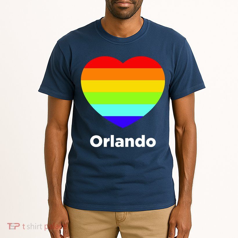 Orlando Love Rainbow Heart Tall T-Shirt