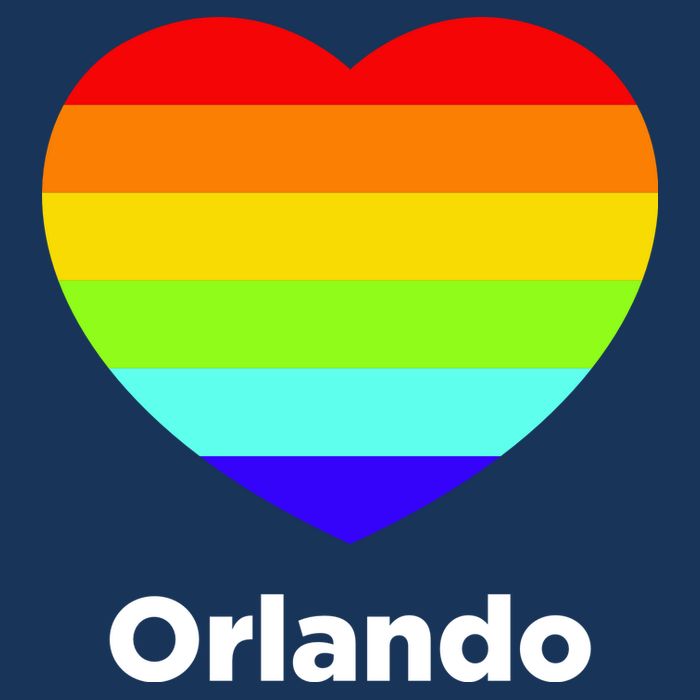 Orlando Love Rainbow Heart Button
