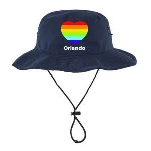 Orlando Love Rainbow Heart Legacy Cool Fit Booney Bucket Hat