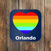 Orlando Love Rainbow Heart Coaster