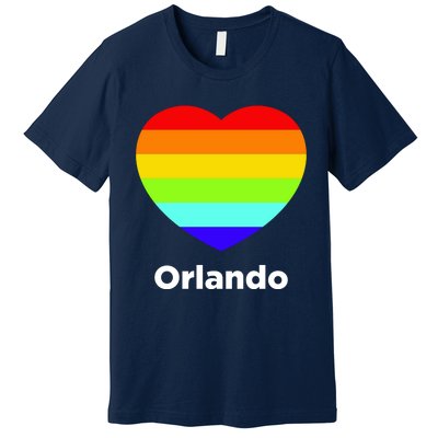 Orlando Love Rainbow Heart Premium T-Shirt