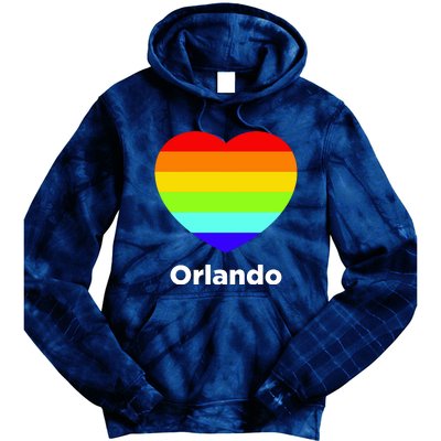 Orlando Love Rainbow Heart Tie Dye Hoodie