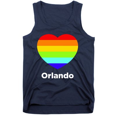 Orlando Love Rainbow Heart Tank Top