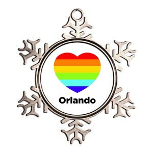 Orlando Love Rainbow Heart Metallic Star Ornament