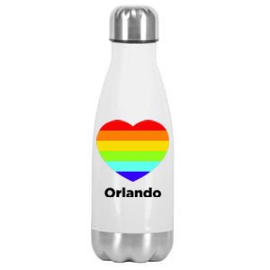 Orlando Love Rainbow Heart Stainless Steel Insulated Water Bottle