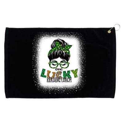 One Lucky Reading Coach Bleached St Patricks Day Gift Grommeted Golf Towel