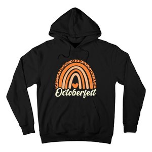 Octoberfest Leopard Rainbow Funny German Bavarian Costume Hoodie