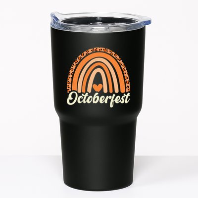 Octoberfest Leopard Rainbow Funny German Bavarian Costume Tumbler