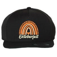 Octoberfest Leopard Rainbow Funny German Bavarian Costume Wool Snapback Cap
