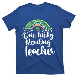 One Lucky Reading Teacher Rainbow St Patrick’s Day Gift T-Shirt