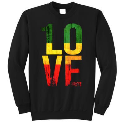 One Love Reggae Love Retro Reggae Casual Sweatshirt