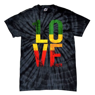 One Love Reggae Love Retro Reggae Casual Tie-Dye T-Shirt