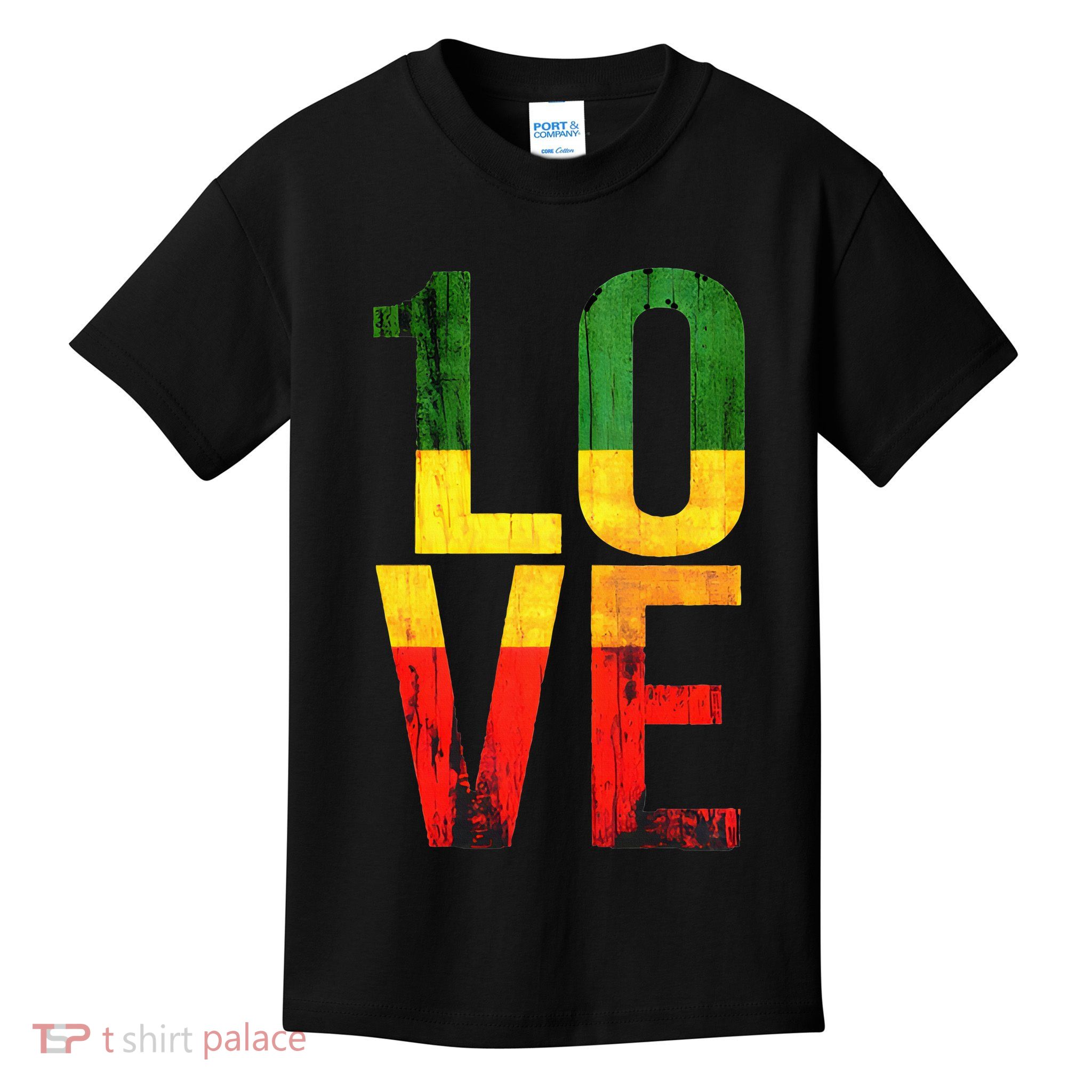 One Love Reggae Love Retro Reggae Casual Kids T-Shirt