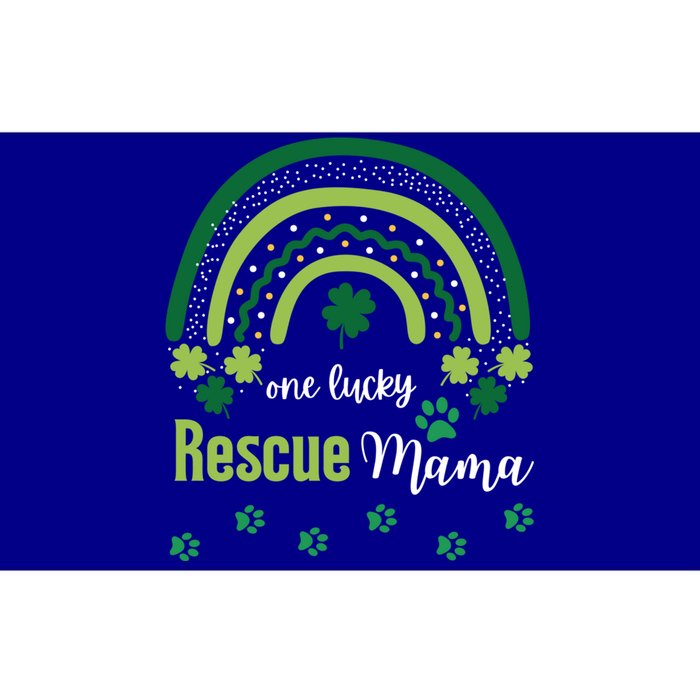 One Lucky Rescue Dog Mom Fur Mama St Patrick's Day Irish Gift Bumper Sticker