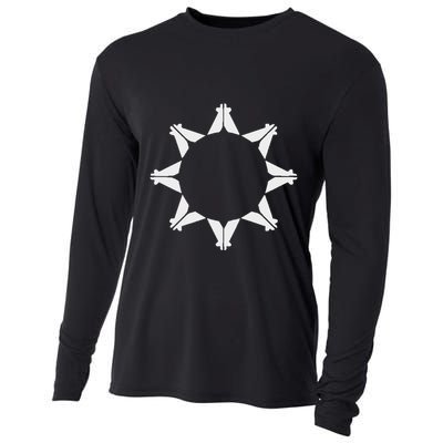 Oglala Lakota Sioux Nation Flag Sioux Cooling Performance Long Sleeve Crew
