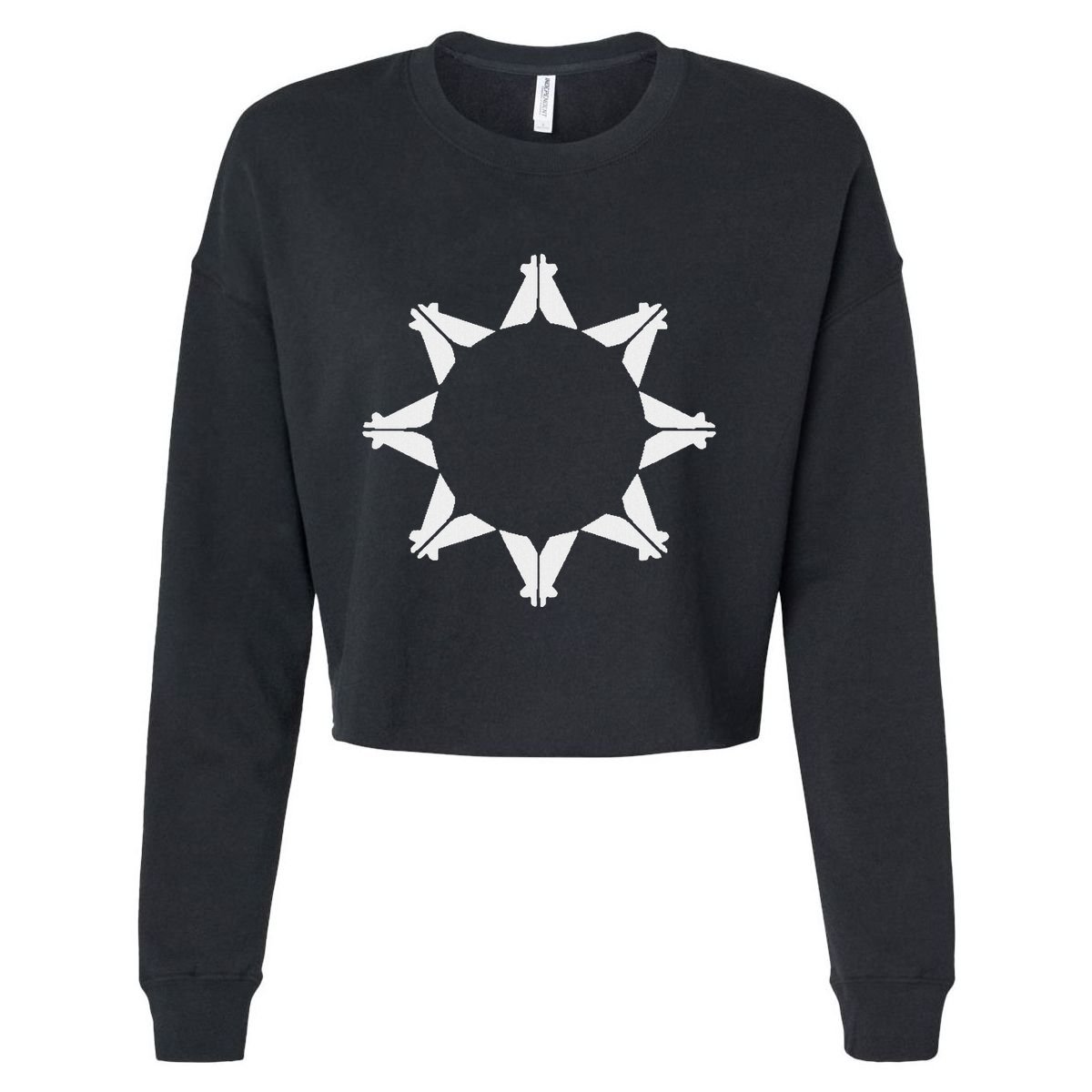 Oglala Lakota Sioux Nation Flag Sioux Cropped Pullover Crew