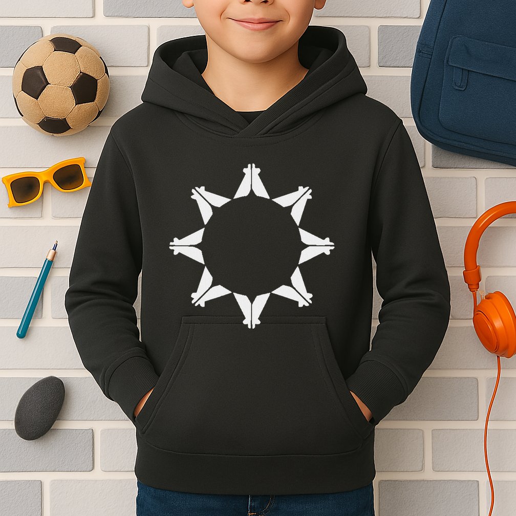 Oglala Lakota Sioux Nation Flag Sioux Kids Hoodie