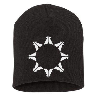 Oglala Lakota Sioux Nation Flag Sioux Short Acrylic Beanie