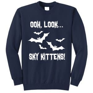 Oh Look Sky Kittens Bat Halloween Bats Tall Sweatshirt