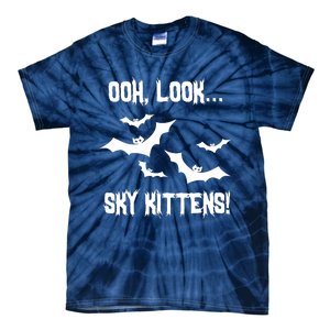 Oh Look Sky Kittens Bat Halloween Bats Tie-Dye T-Shirt